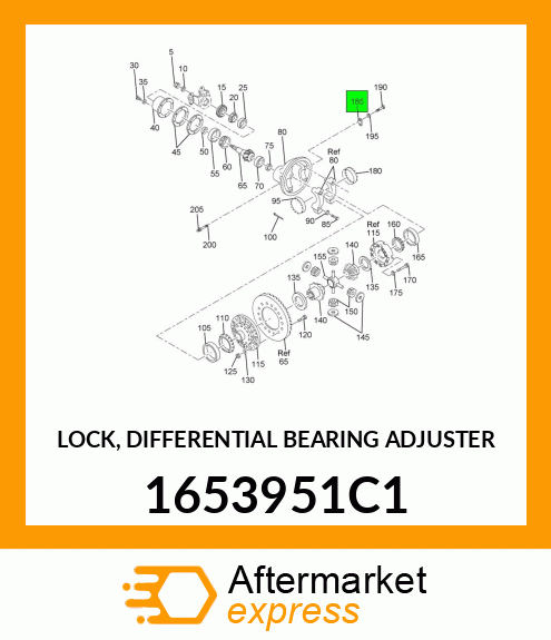 LOCK, DIFFERENTIAL BEARING ADJUSTER 1653951C1