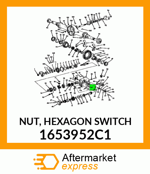 NUT, HEXAGON SWITCH 1653952C1