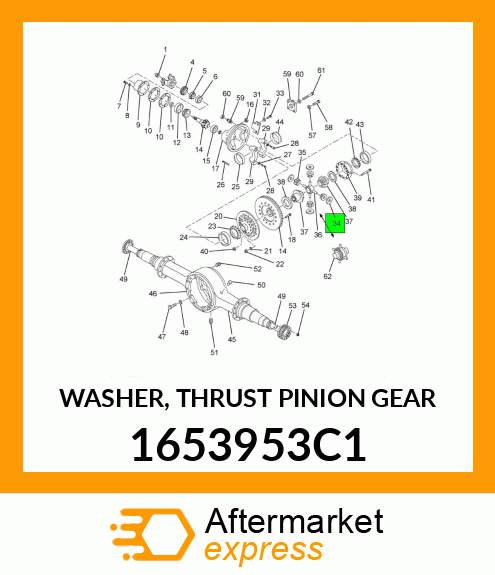 WASHER, THRUST PINION GEAR 1653953C1