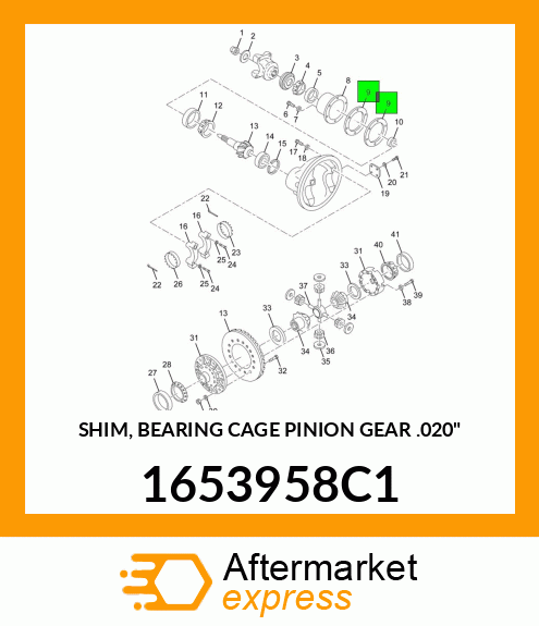 SHIM, BEARING CAGE PINION GEAR .020" 1653958C1