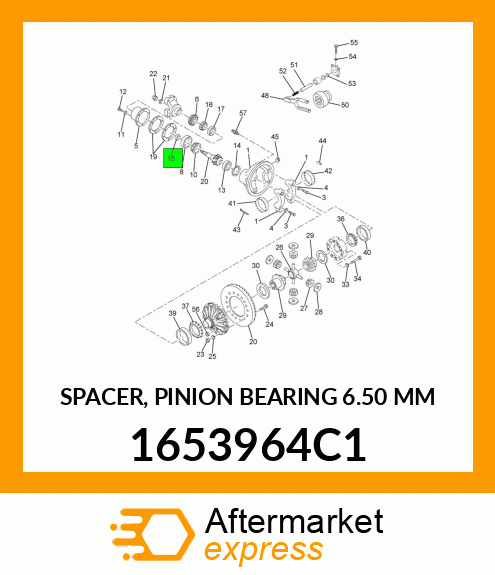 SPACER, PINION BEARING 6.50 MM 1653964C1