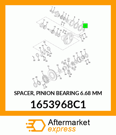 SPACER, PINION BEARING 6.68 MM 1653968C1