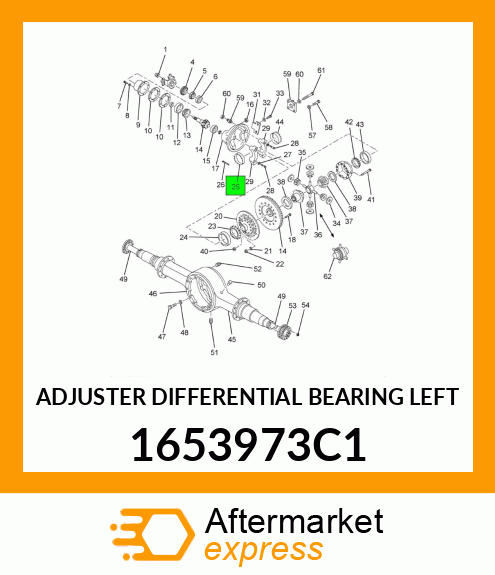 ADJUSTER DIFFERENTIAL BEARING LEFT 1653973C1