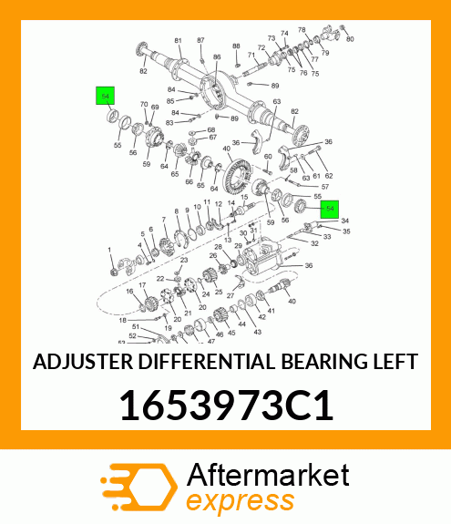 ADJUSTER DIFFERENTIAL BEARING LEFT 1653973C1