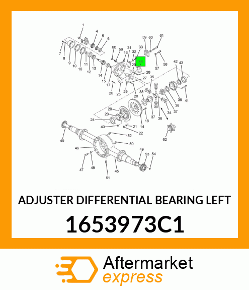 ADJUSTER DIFFERENTIAL BEARING LEFT 1653973C1