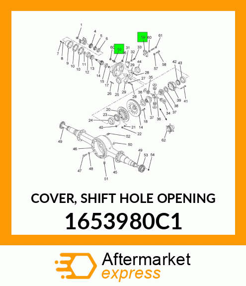 COVER, SHIFT HOLE OPENING 1653980C1