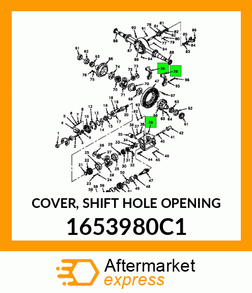 COVER, SHIFT HOLE OPENING 1653980C1