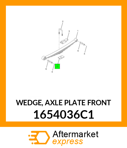 WEDGE, AXLE PLATE FRONT 1654036C1