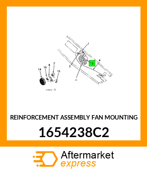 REINFORCEMENT ASSEMBLY FAN MOUNTING 1654238C2