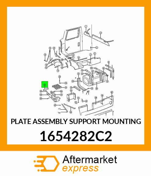 PLATE ASSEMBLY SUPPORT MOUNTING 1654282C2