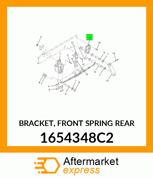 BRACKET, FRONT SPRING REAR 1654348C2