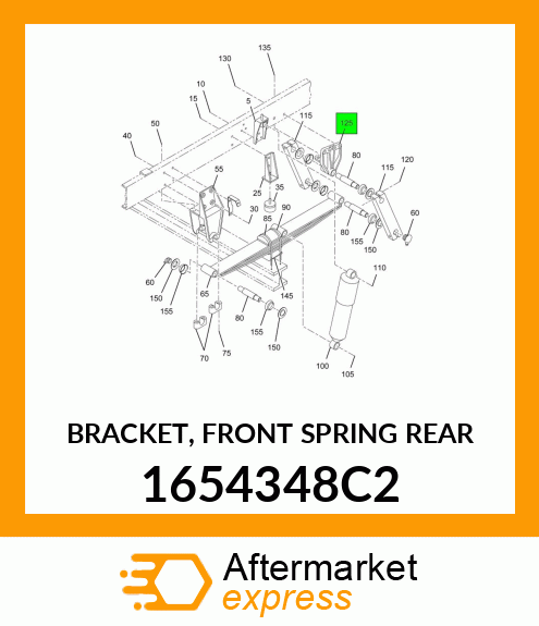 BRACKET, FRONT SPRING REAR 1654348C2