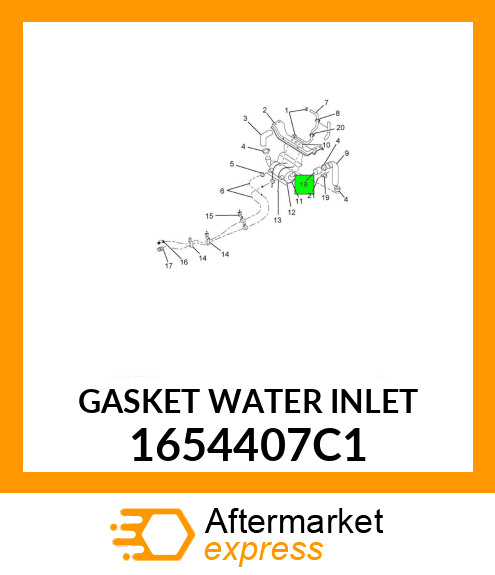 GASKET WATER INLET 1654407C1