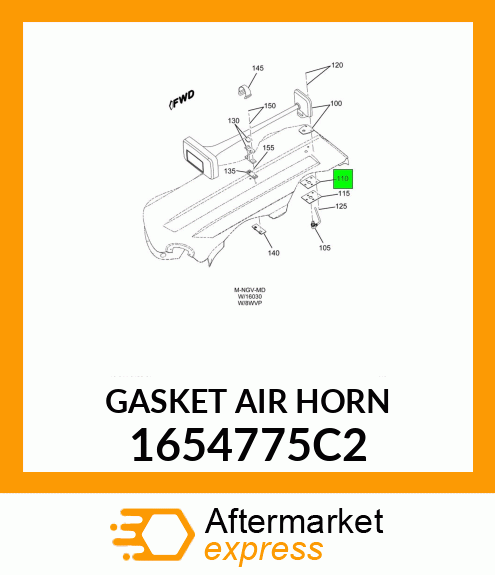 GASKET AIR HORN 1654775C2