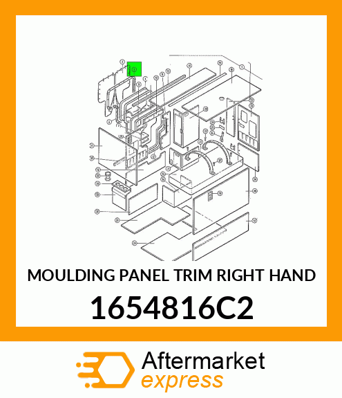 MOULDING PANEL TRIM RIGHT HAND 1654816C2