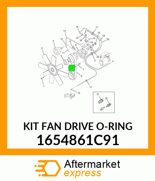 KIT FAN DRIVE O-RING 1654861C91