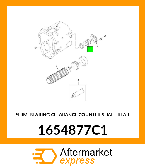 SHIM, BEARING CLEARANCE COUNTER SHAFT REAR 1654877C1