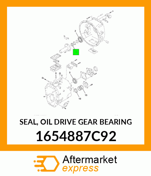 SEAL, OIL DRIVE GEAR BEARING 1654887C92