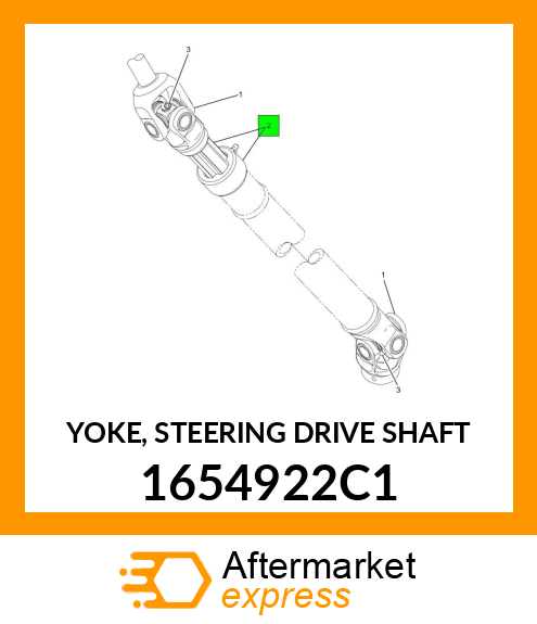 YOKE, STEERING DRIVE SHAFT 1654922C1