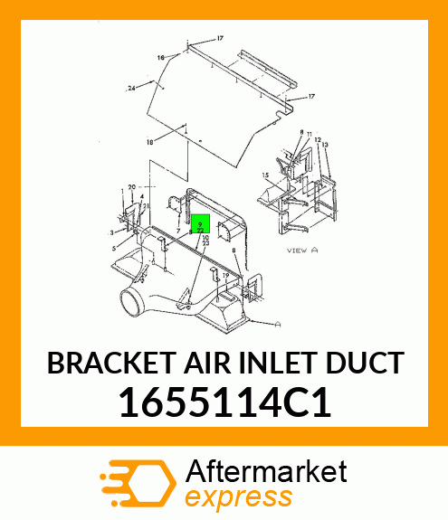 BRACKET AIR INLET DUCT 1655114C1