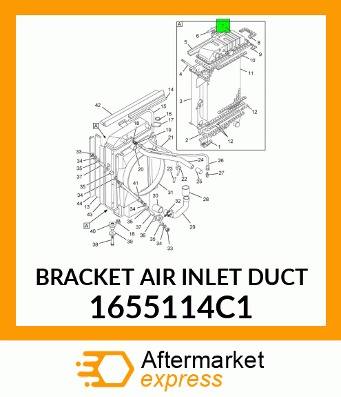 BRACKET AIR INLET DUCT 1655114C1