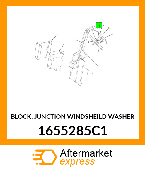 BLOCK JUNCTION WINDSHEILD WASHER 1655285C1
