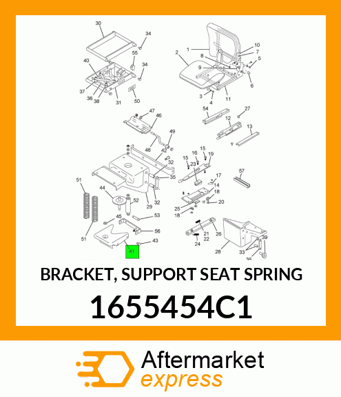 BRACKET, SUPPORT SEAT SPRING 1655454C1