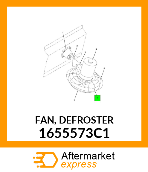 FAN, DEFROSTER 1655573C1