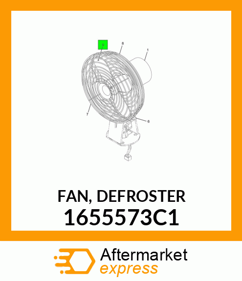 FAN, DEFROSTER 1655573C1