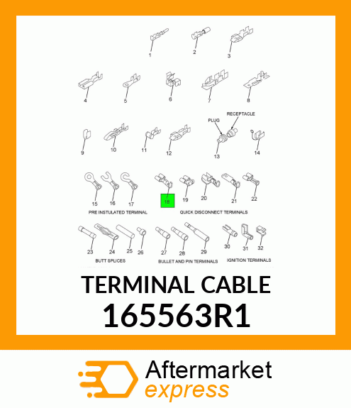 TERMINAL CABLE 165563R1