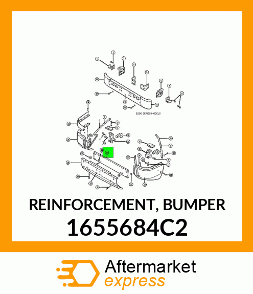 REINFORCEMENT, BUMPER 1655684C2