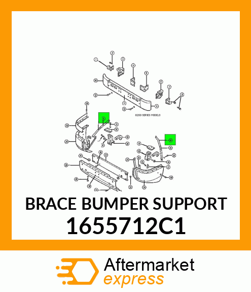 BRACE BUMPER SUPPORT 1655712C1