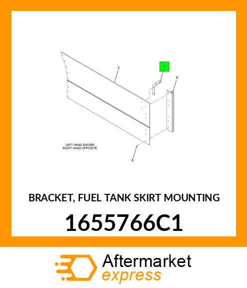 BRACKET, FUEL TANK SKIRT MOUNTING 1655766C1