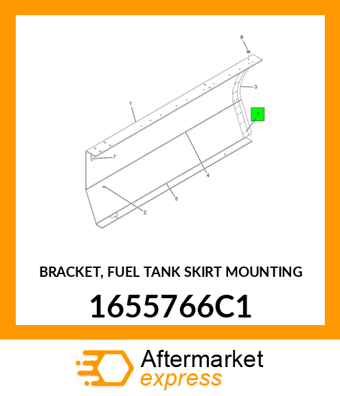 BRACKET, FUEL TANK SKIRT MOUNTING 1655766C1