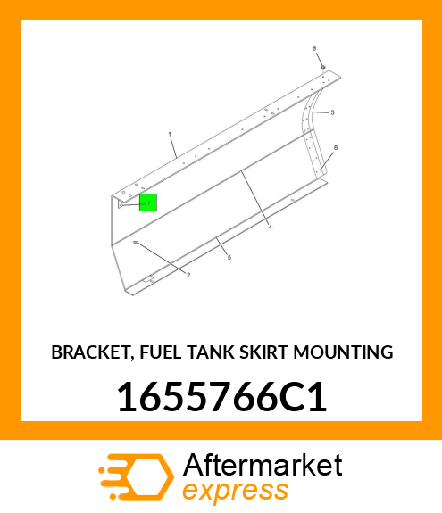 BRACKET, FUEL TANK SKIRT MOUNTING 1655766C1