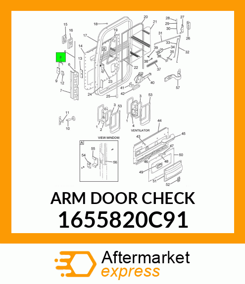 ARM DOOR CHECK 1655820C91