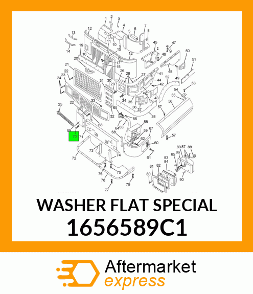 WASHER FLAT SPECIAL 1656589C1