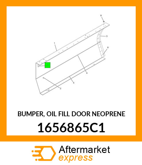BUMPER, OIL FILL DOOR NEOPRENE 1656865C1