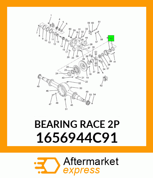 BEARING ASSY ROLLER 1656944C91