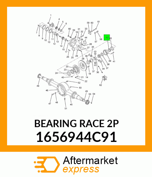 BEARING ASSY ROLLER 1656944C91