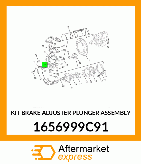 KIT BRAKE ADJUSTER PLUNGER ASSEMBLY 1656999C91