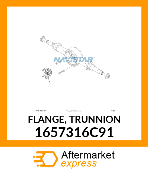 FLANGE, TRUNNION 1657316C91