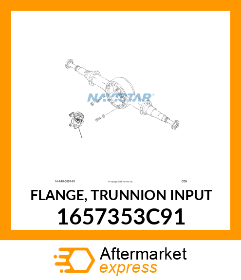 FLANGE, TRUNNION INPUT 1657353C91