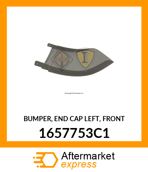 BUMPER, END CAP LEFT, FRONT 1657753C1
