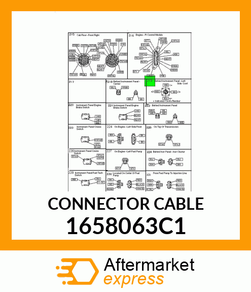 CONNECTOR CABLE 1658063C1