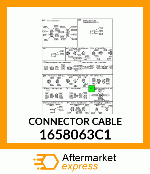 CONNECTOR CABLE 1658063C1