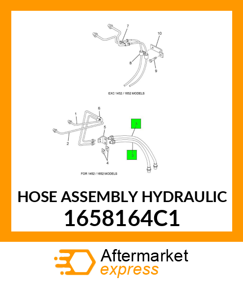 HOSE ASSEMBLY HYDRAULIC 1658164C1