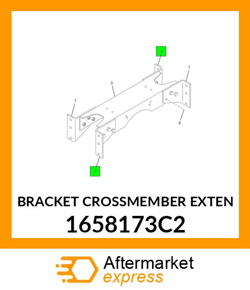 BRACKET CROSSMEMBER EXTEN 1658173C2