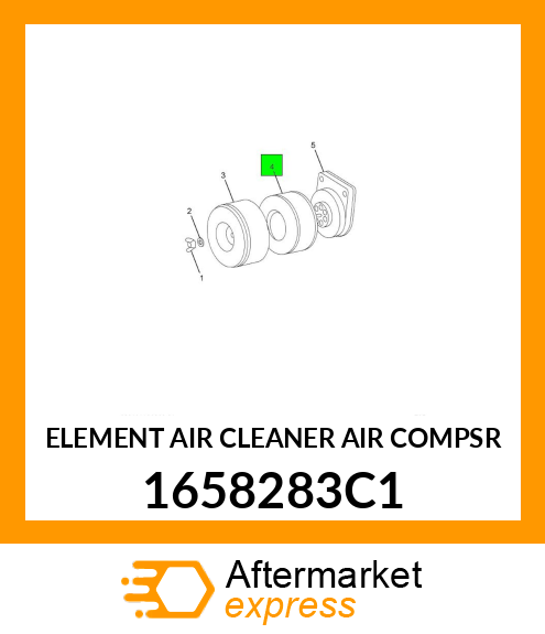 ELEMENT AIR CLEANER AIR COMPSR 1658283C1
