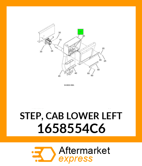 STEP, CAB LOWER LEFT 1658554C6